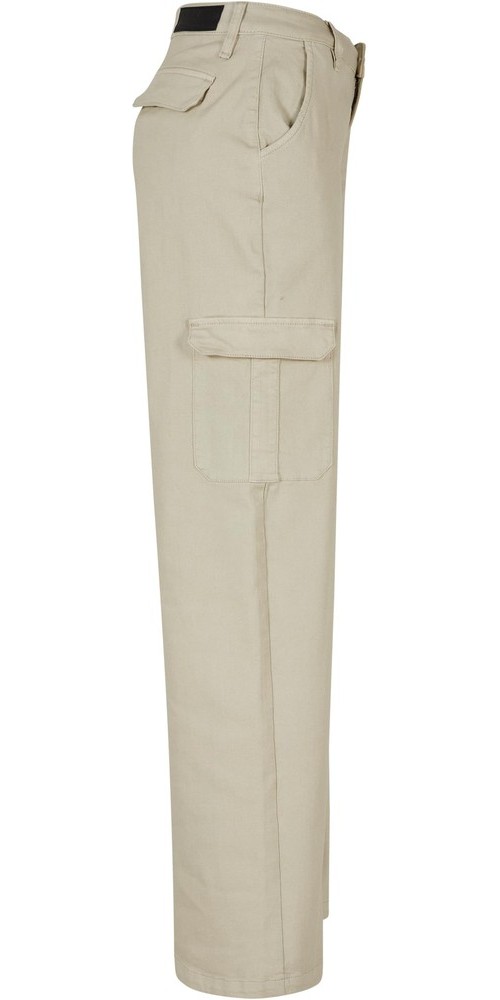 UrbanClassicsDamenHoseLadiesHighWaistStraightDenimCargoPantsOffwhiteRaw-26