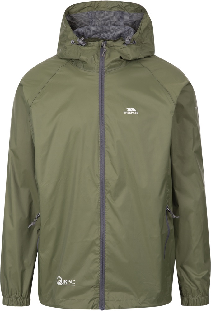 TrespassRegenjackeQikpacJacketPackawayJacketMoss-XS