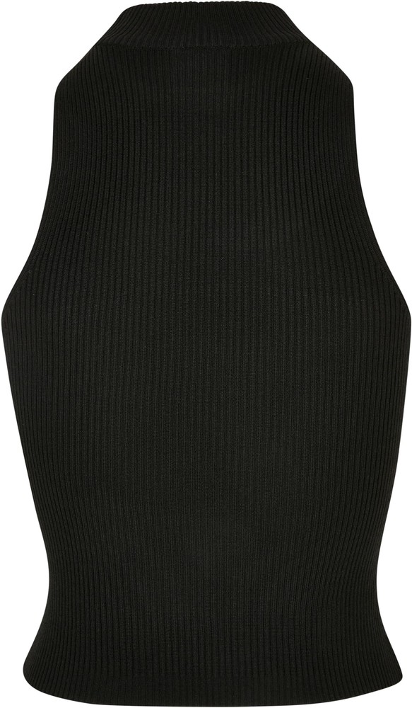 UrbanClassicsDamenShirtLadiesShortRibKnitTurtleneckTopBlack-3XL
