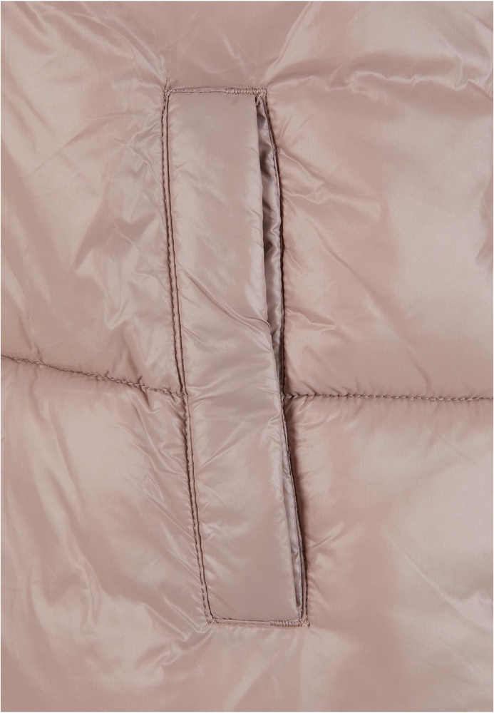 UrbanClassicsDamenSteppjackeLadiesRecycledShortShinyPufferJacketTB7003Duskrose-3XL