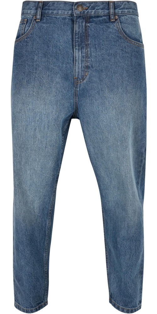 UrbanClassicsHoseCroppedTaperedJeansMiddeepblue