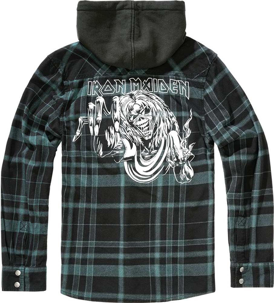 BranditCheckshirtIronMaidenCheckshirtSweathoodEddy61048