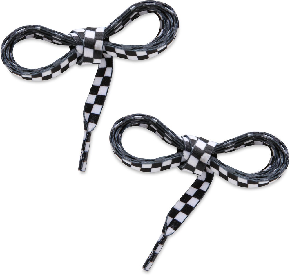 VansHerrenSchnrsenkelMnVansLaces36BlackWhiteCheckerboard