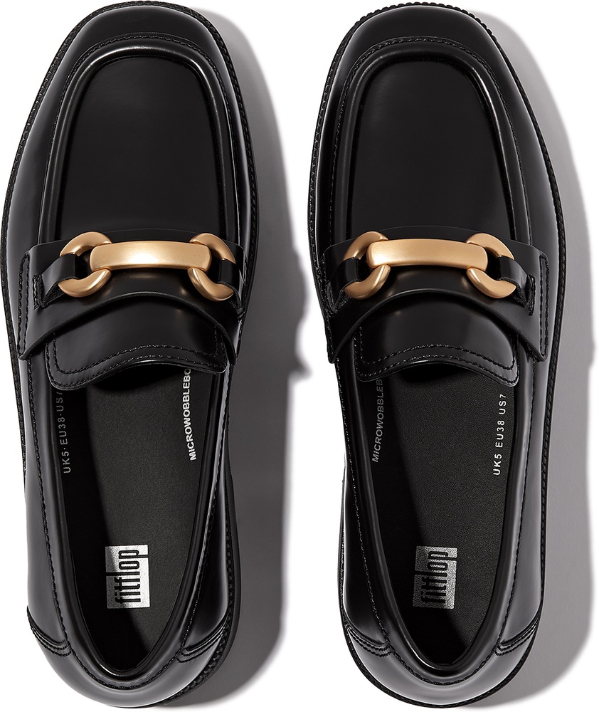 FitFlopDamenLoaferF-LumaChunky-SnaffleBox-LeatherDWedgeLoafersHY3