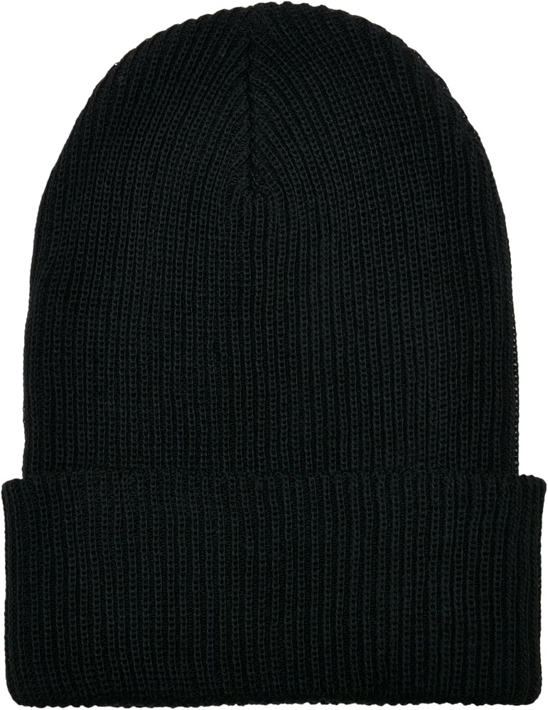 FlexfitMtzeRecycledYarnRibbedKnitBeanieBlack
