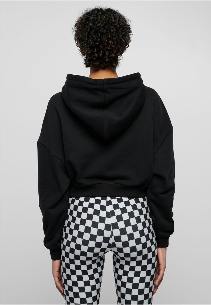 UrbanClassicsDamenLadiesCroppedHeavyHoodyBlack-3XL