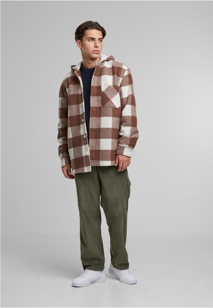 UrbanClassicsJackeBigCheckJacketWithHoodTB7047WhitesandLightrust-3XL