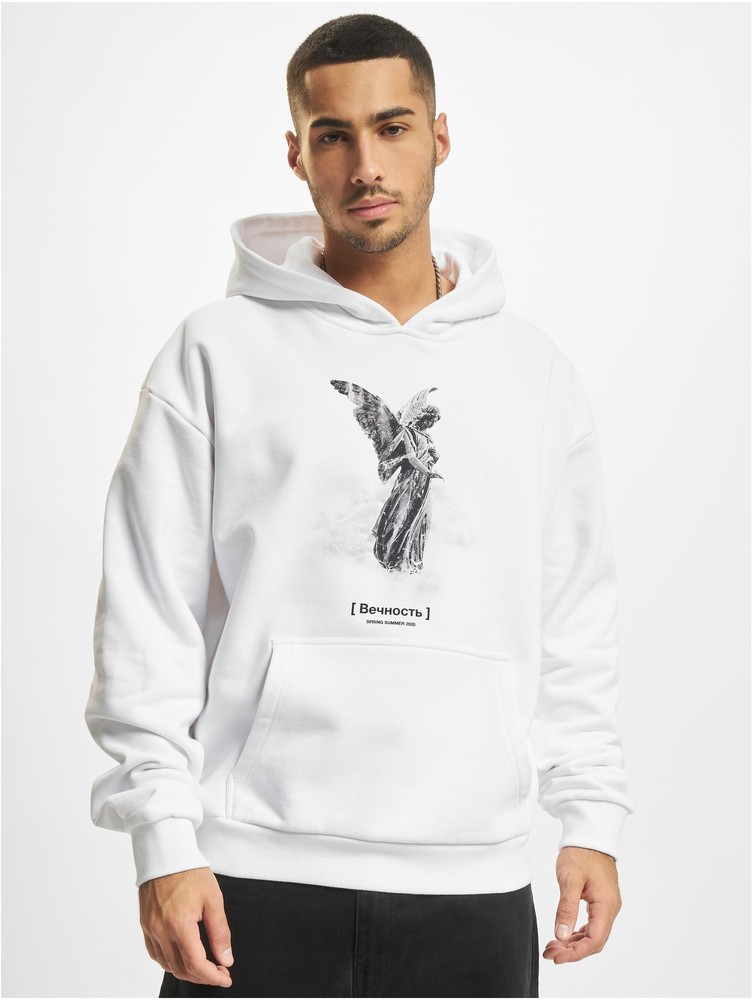 MJGonzalesSweatshirtAngelHeavyHoodyOversizedEssentialsV4White
