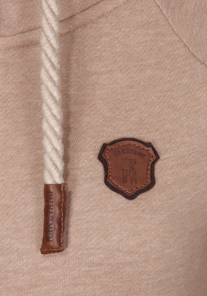 NaketanoDamenHoodieBrazzo1801-0301MoccaMelange-XS