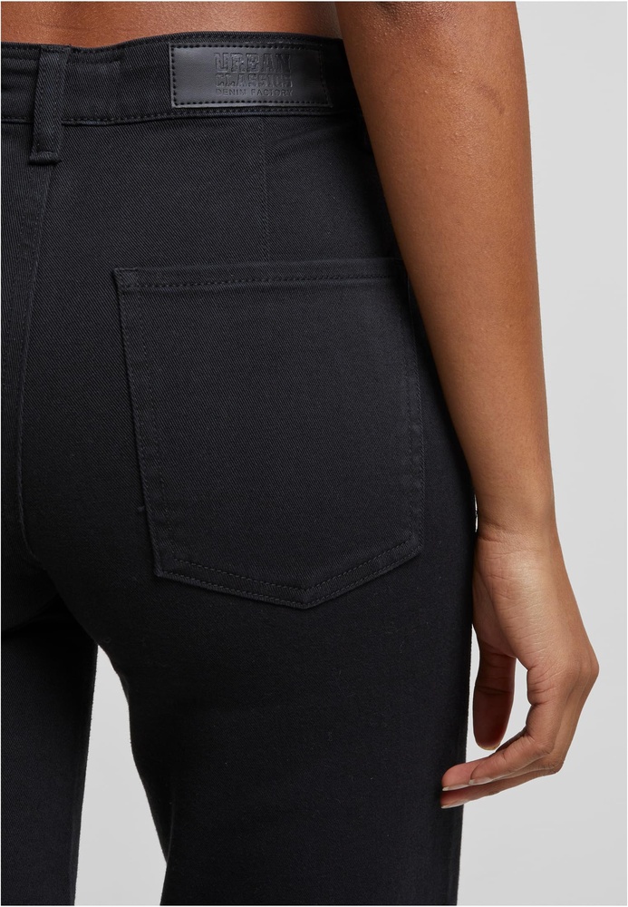 UrbanClassicsDamenJeanshosenLadiesRelaxedStraightFitDenimTB7546Black-26