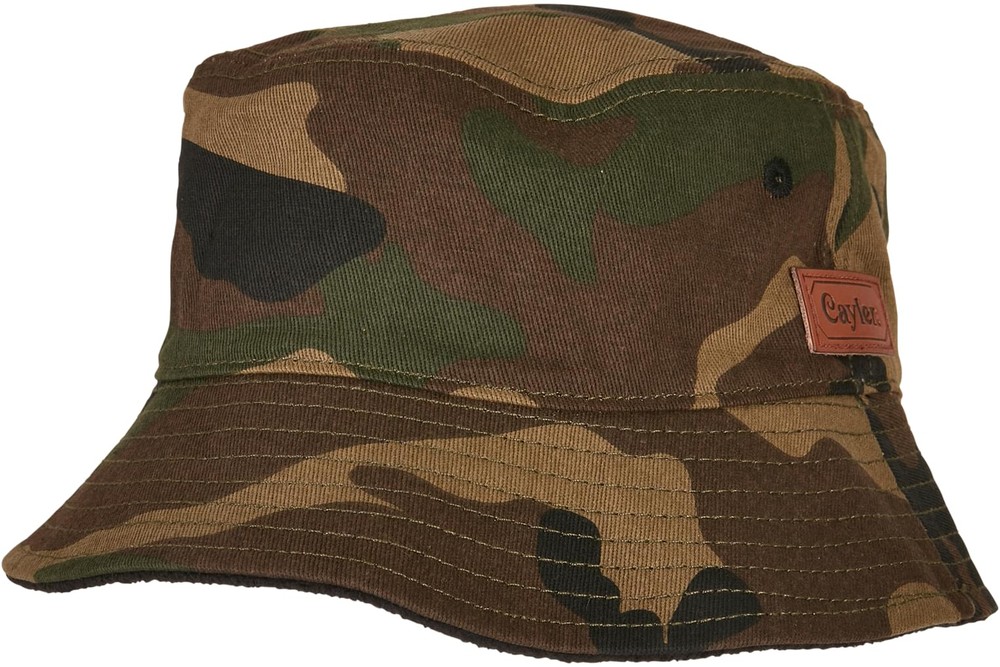 CaylerSonsMtzeKnockTheHustleBucketHatWoodlandBlack