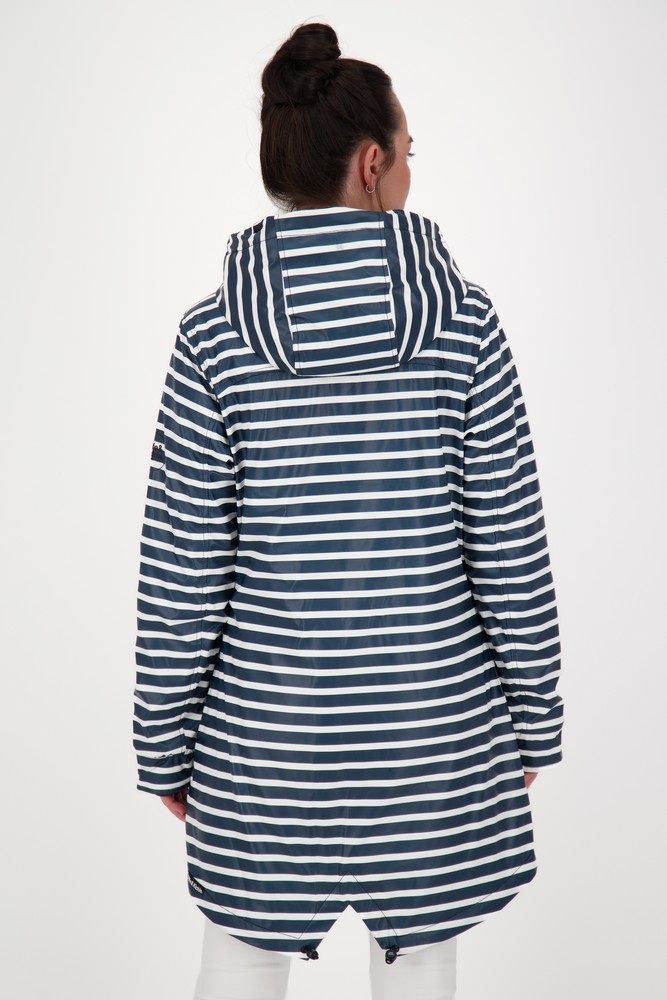 AlifeKickinDamenRegenjackeAudreyAKBRaincoatMarine-2XL