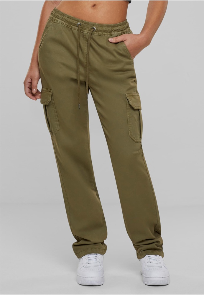 UrbanClassicsDamenLadiesHighWaistTwillCargoPantsTB6158Tiniolive-3XL