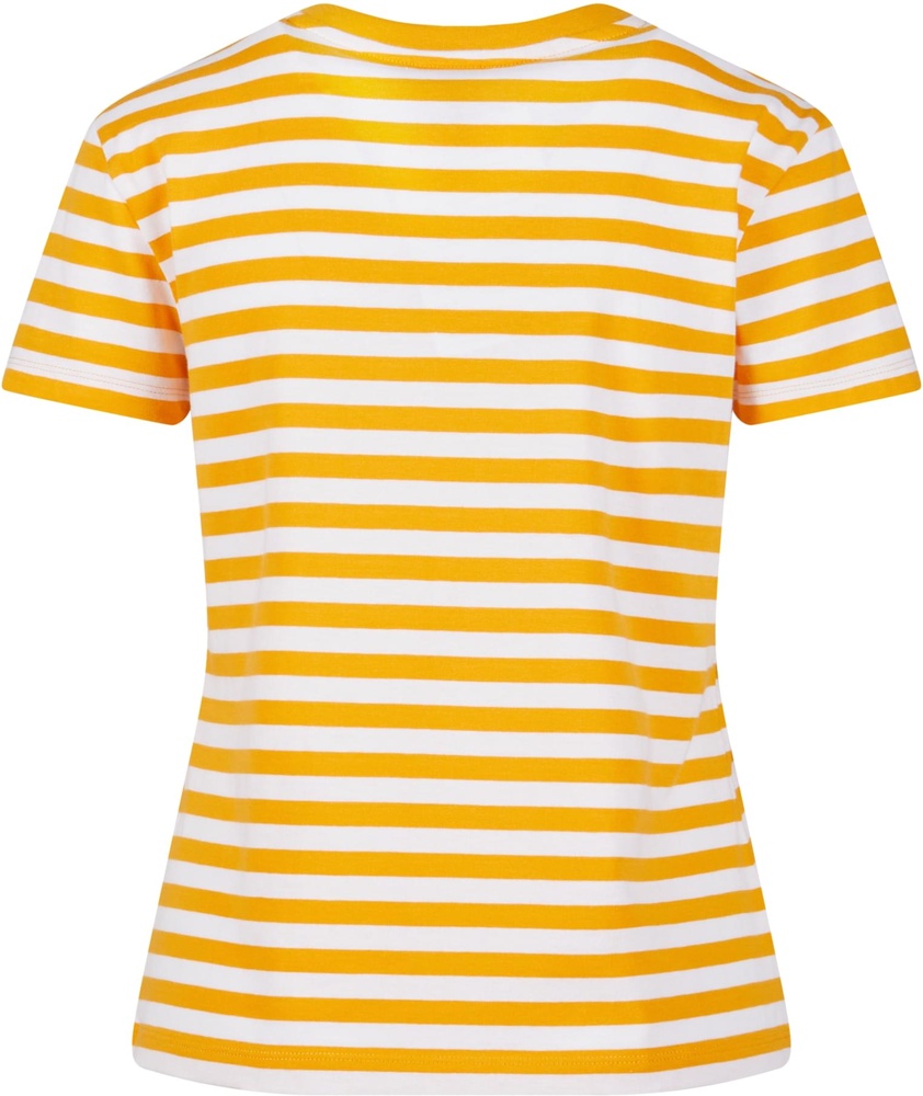 UrbanClassicsDamenT-ShirtLadiesRegularStripedTeeTB6826WhiteMagicmango-3XL