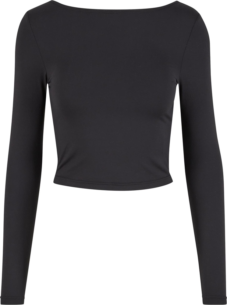 UrbanClassicsDamenLadiesSlimFitLongsleeveTB7721Black-L