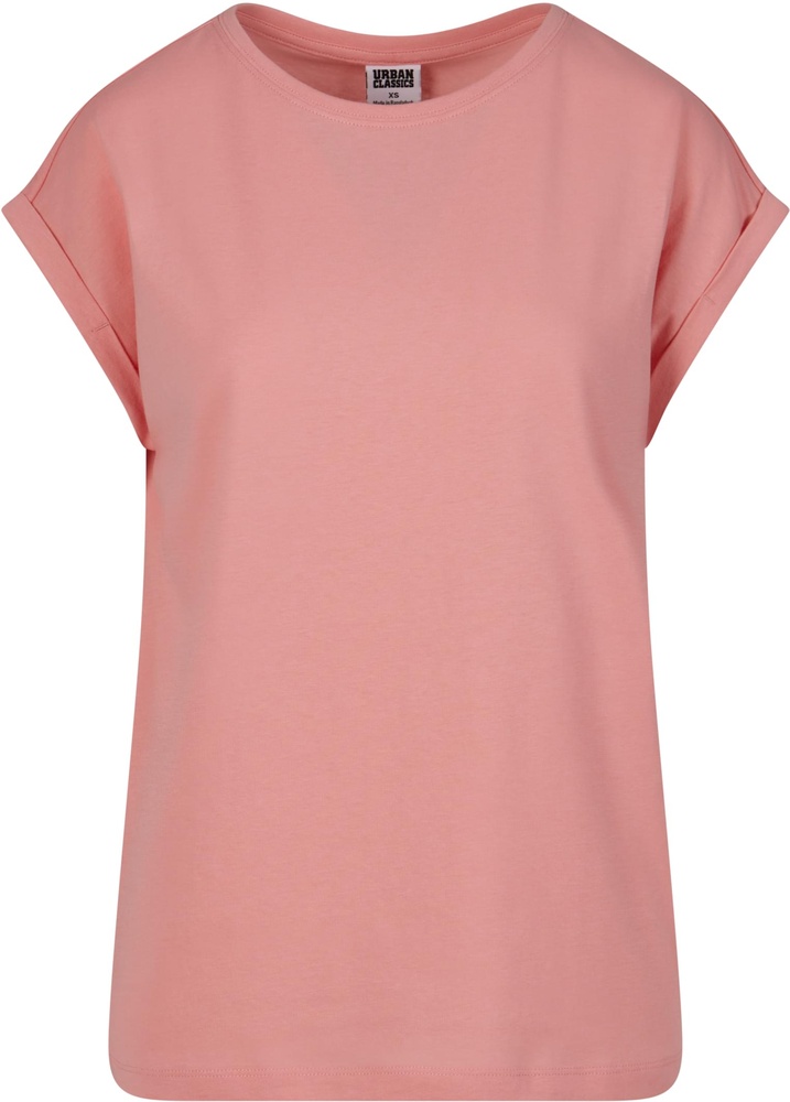 UrbanClassicsDamenT-ShirtLadiesExtendedShoulderTee2-PackTB771ALemonadepinkWhite-3XL