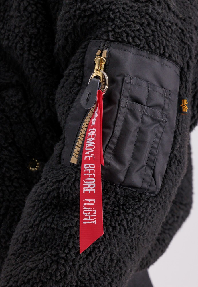 AlphaIndustriesDamenTeddyHoodyWmnBlack