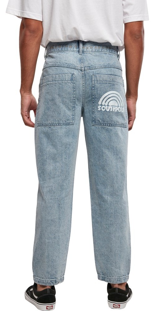 SouthpoleSprayLogoDenimRetroLtblueDestroyedWashed-30