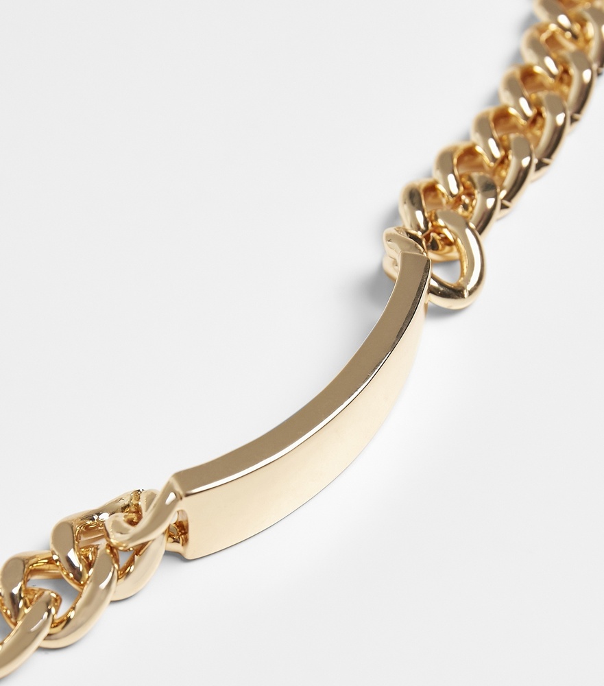 UrbanClassicsKettePlateNecklaceGold