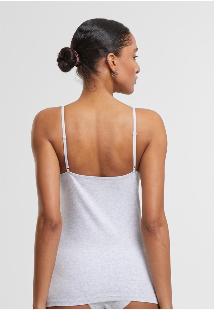 UrbanClassicsDamenLadiesBasicTankTopCotton2-PackTB7673AHeathergreyHeathergrey-L