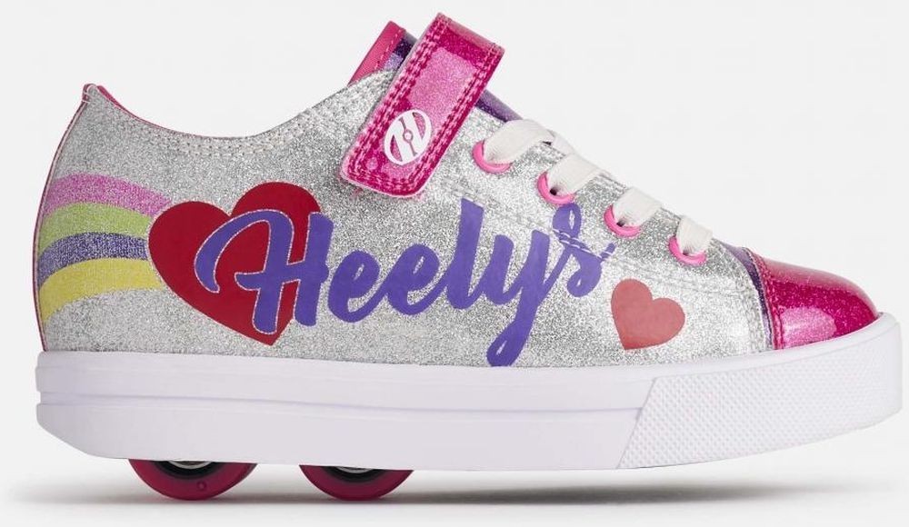 HeelysKinderSneakerSnazzyX2HE100935HE174SilverRainbowHeart-30