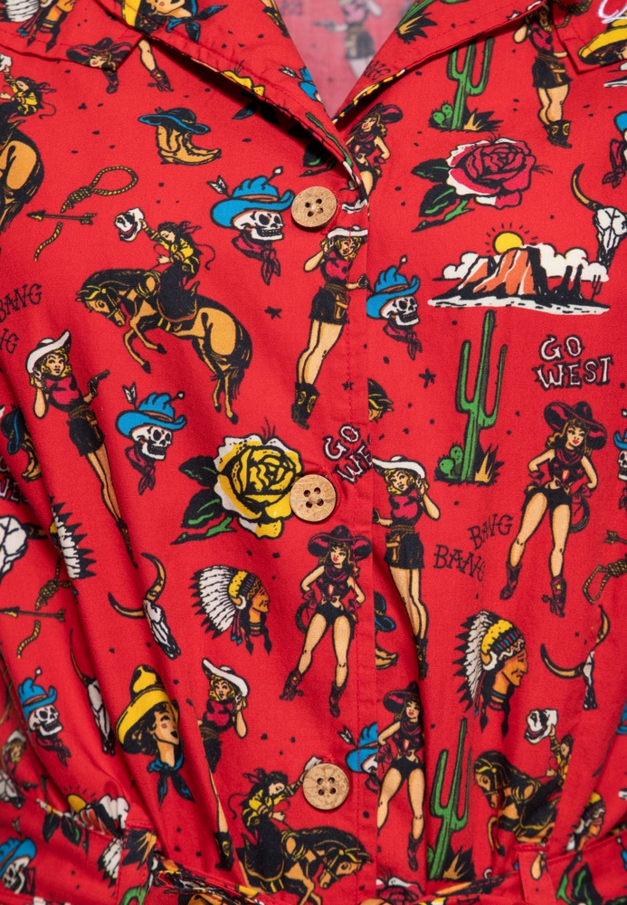 QueenKerosinDamenAopSwingDressQKU36004