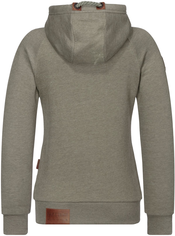 NaketanoDamenHoodieBrazzo1801-0301OliveMelange-XS