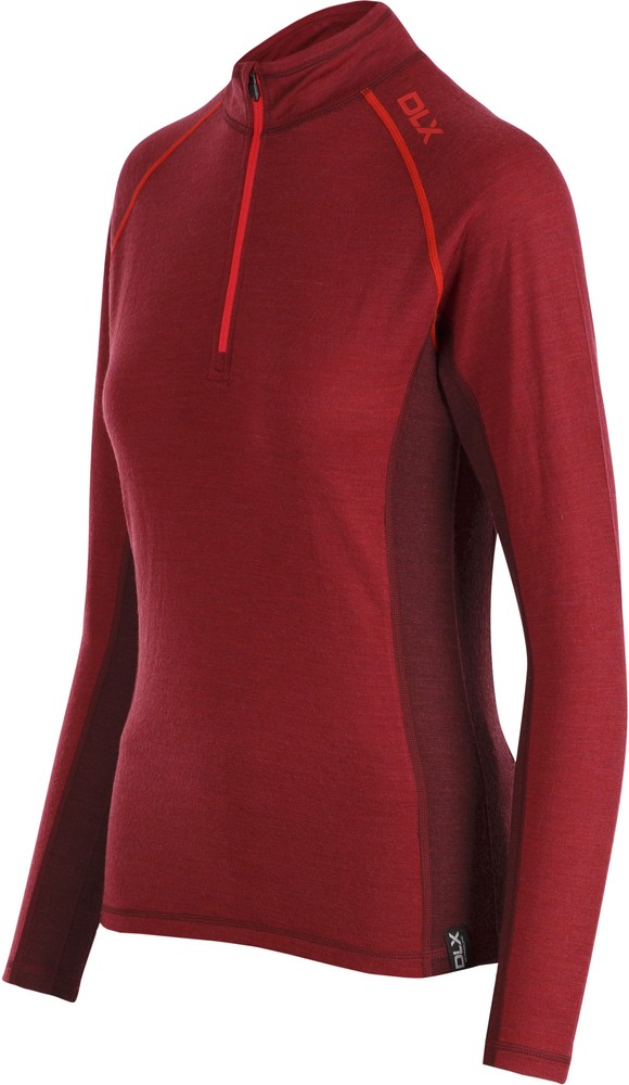 DLXDamenFunktionsunterwscheGretal-FemaleBaseLayerTopDarkHibiscusMarl