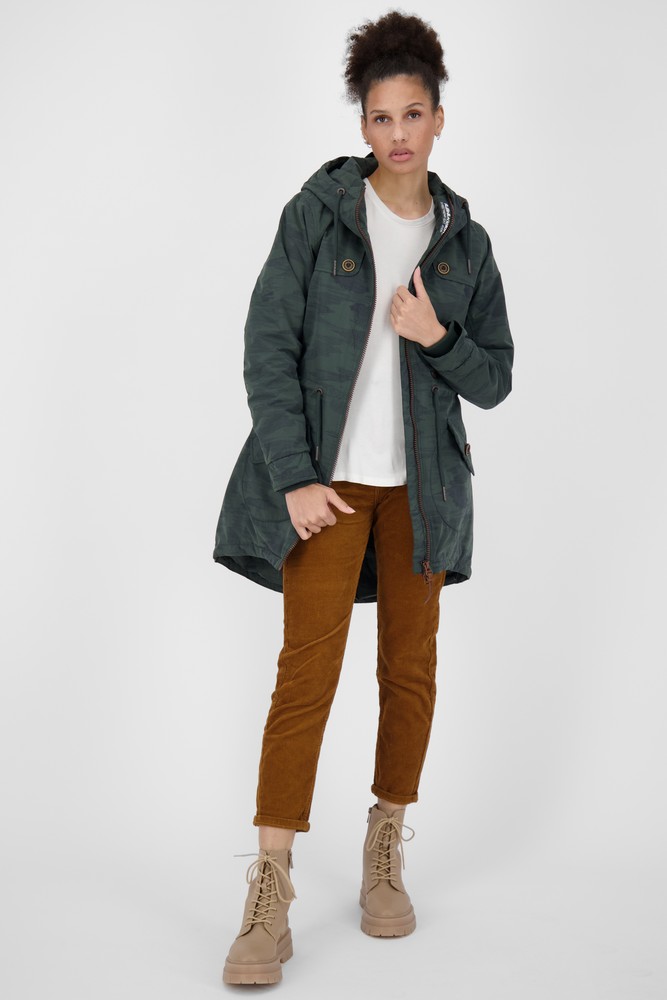 AlifeKickinDamenParkaJackeCharlotteAKBCoatDarkForest-2XL