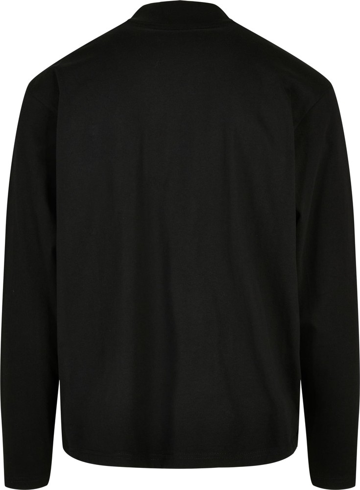 UrbanClassicsHeavyBoxyMockNeckLongsleeveBlack