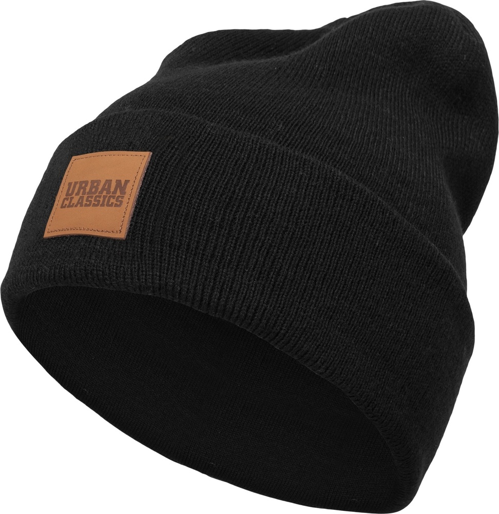 UrbanClassicsKinderMtzeLogopatchBeanieKids2-PackBlackGrey-110116
