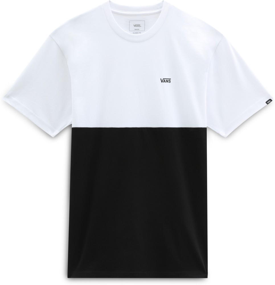 VansHerrenT-ShirtMnColorblockTeeColorBlockBlackWhite-L