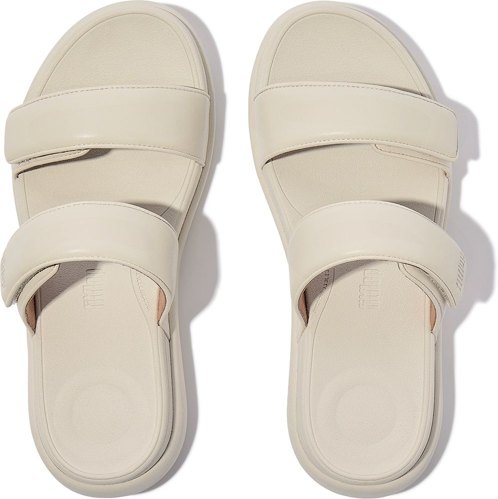 FitFlopDamenSandalenF-ModeGOAdjustableFlatformTwo-BarSlidesIW2ParisBeige-36