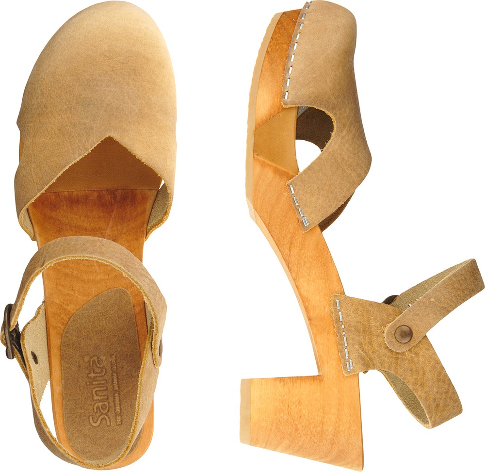 SanitaClogsDamenSandaleWood-MatrixSquareFlexSandalNature-35