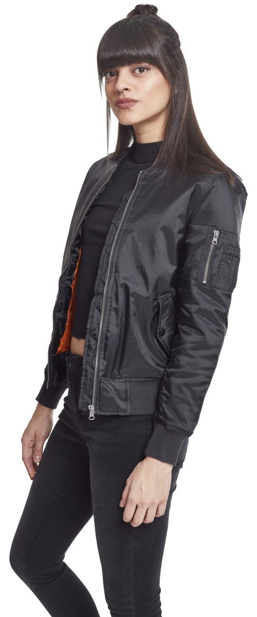 UrbanClassicsDamenBomberJackeLadiesBasicBomberJacketBlack