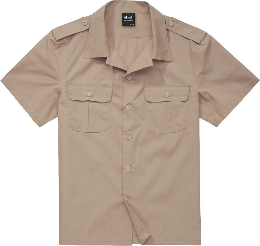 BranditHemdUSRipstopShirtShortSleeve4103Beige-S