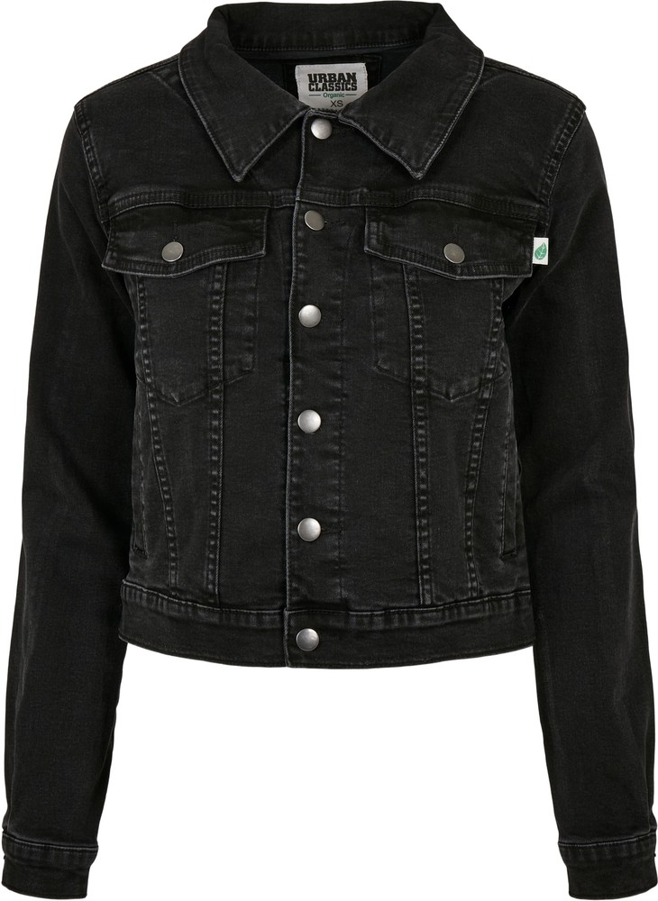 UrbanClassicsDamenLadiesOrganicDenimJacketBlackWashed
