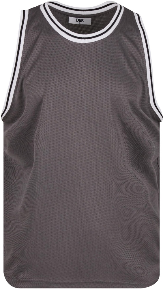 DEFMeshTanktopDFTT025SteelGrayWhite-L