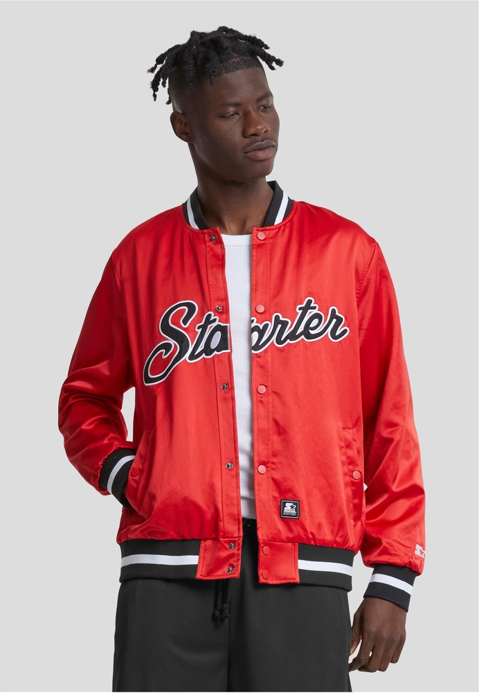 StarterBlackLabelJackeStarterSatinCollegeJacketST380