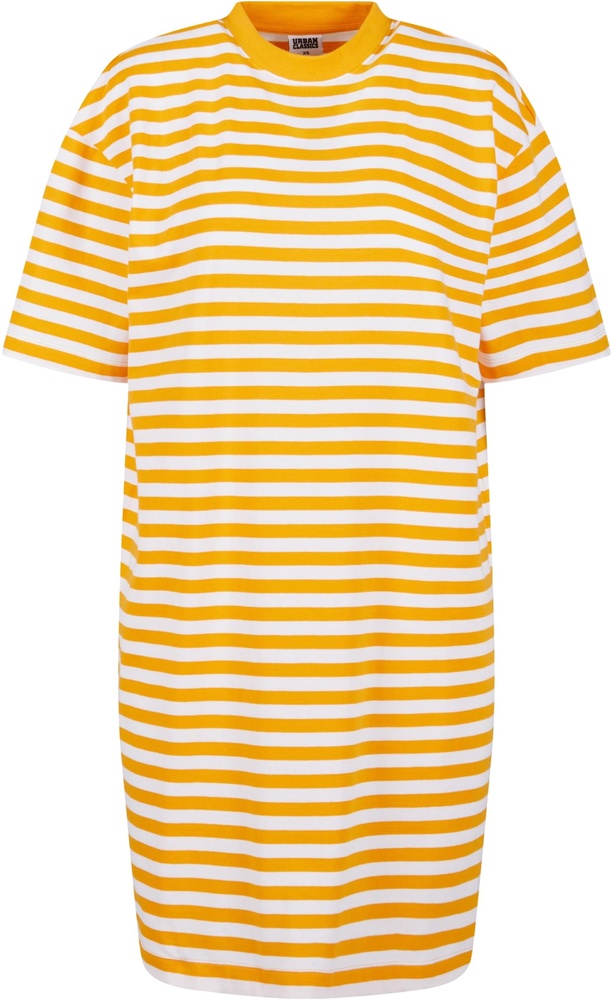 UrbanClassicsDamenLadiesOversizedStripedTeeDressTB6828WhiteMagicmango-3XL