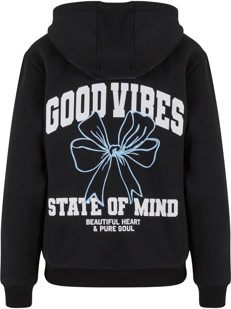 MisterTeeDamenGoodVibesBowLadiesFluffyHoodyMST253