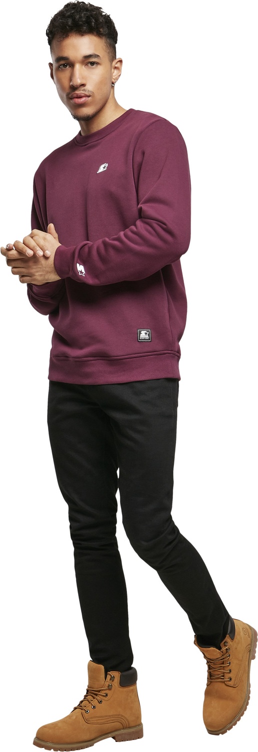 StarterBlackLabelHoodieSweatshirtEssentialCrewneckDarkviolet-L