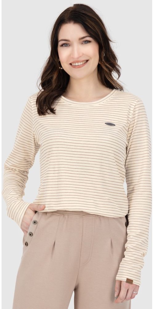AlifeKickinDamenLongsleeveLeaAKZ62178-9999Chalk-L