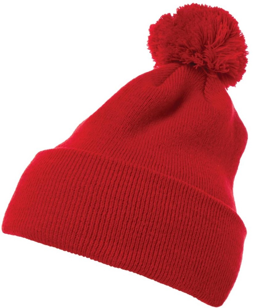 FlexfitCuffedPomPomKnitBeanie