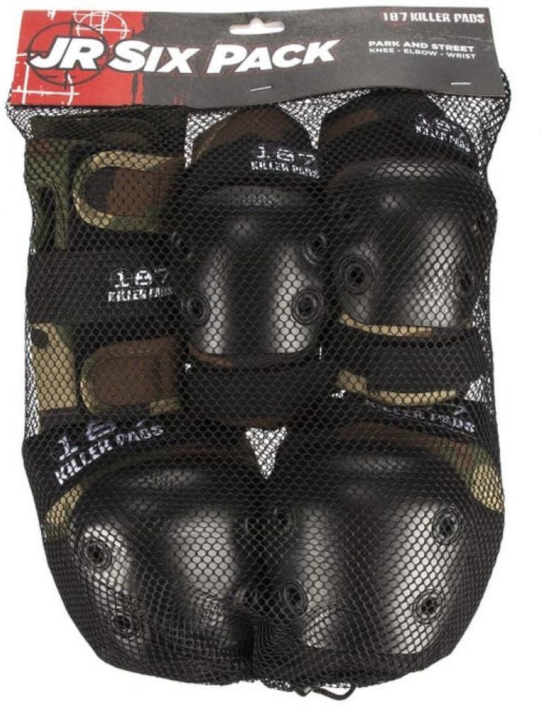 187KinderSportprotektorenJrSixPackSet1875Camo