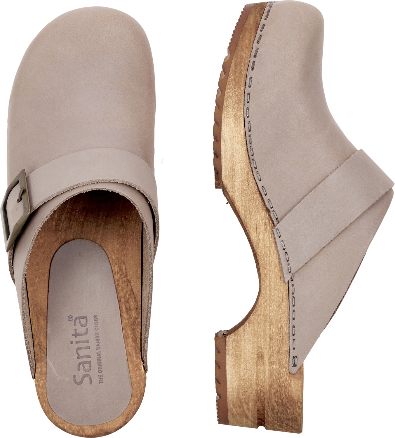SanitaDamenOffenerClogWood-UrbanOpenGrey