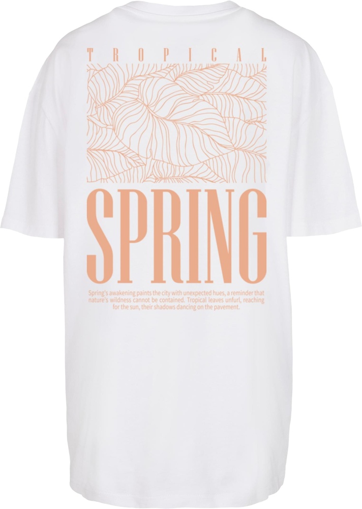 MerchcodeDamenT-ShirtLadiesTropicalSpringTeeMP0009575