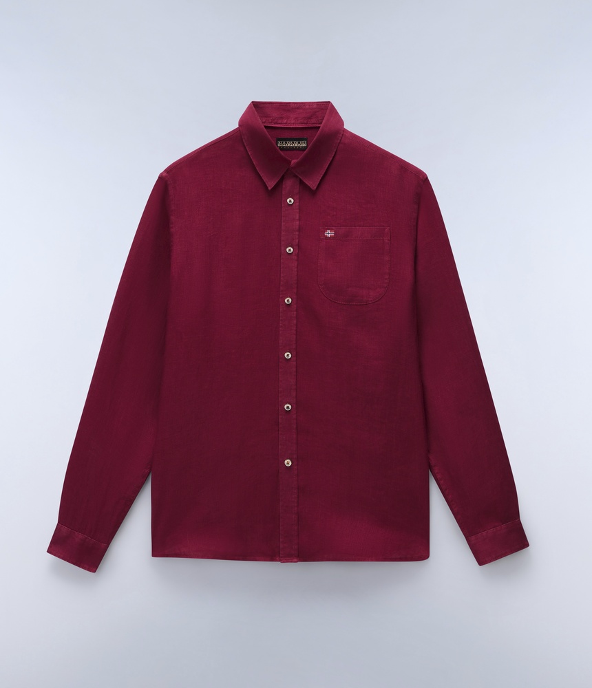 NapapijriLongsleeveG-LinenLsNP0A4HQ2TibetanRed-XS