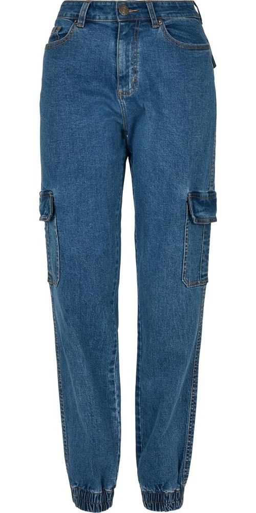 UrbanClassicsDamenLadiesOrganicStretchDenimCargoPantsClearblueWashed-26