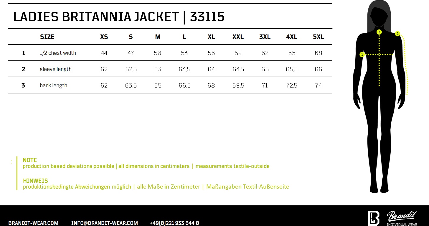 BranditWomenJackeLadiesBritanniaJacketOlive